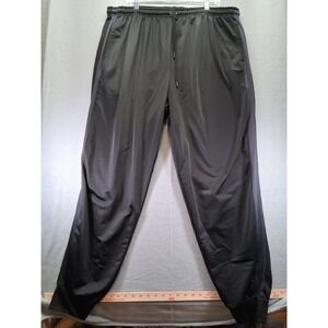 Game Timex Men Track Pants, Black, Drawstrings, Pockets, Size 3XL